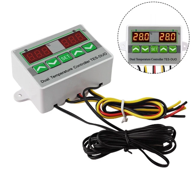 LCD Display-Digital Double Température Contrôle Double Sortie Du Thermostat 3