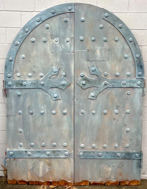 Alder solid wood no fillers or engineered wood 3 inch thick door Castle rustic