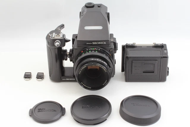 [Near MINT w/ Grip] Zenza Bronica ETR-Si AE Finder III + PE 75mm 2.8 From JAPAN