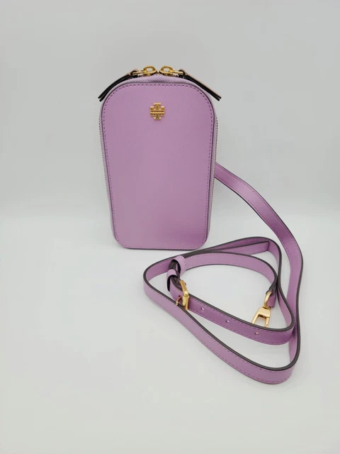 Tory Burch Emerson Colorblock Phone Crossbody Handbag Freesia Tuscan Yellow