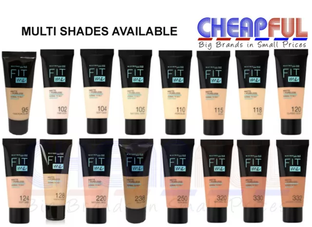 Maybelline FIT ME! Matte & Poreless Foundation 30ml - Multi Shades Available