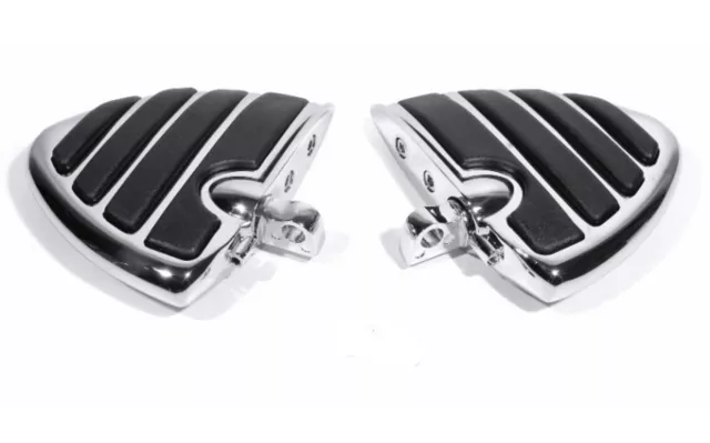 Fußrasten Wing Mini-Trittbretter Chrom für Harley-Davidson Dyna Softail E-Glide