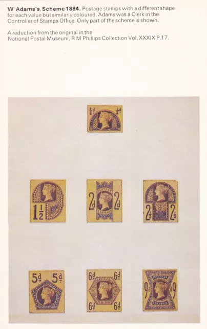 (49882*) Postcard National Postal Museum W Adams Scheme 1884 5/4 MODERN unposted