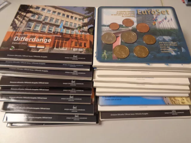 LUXEMBURG ab 2002 - Offizieller KMS Kursmünzensatz in BU - JAHRGANG NACH WAHL