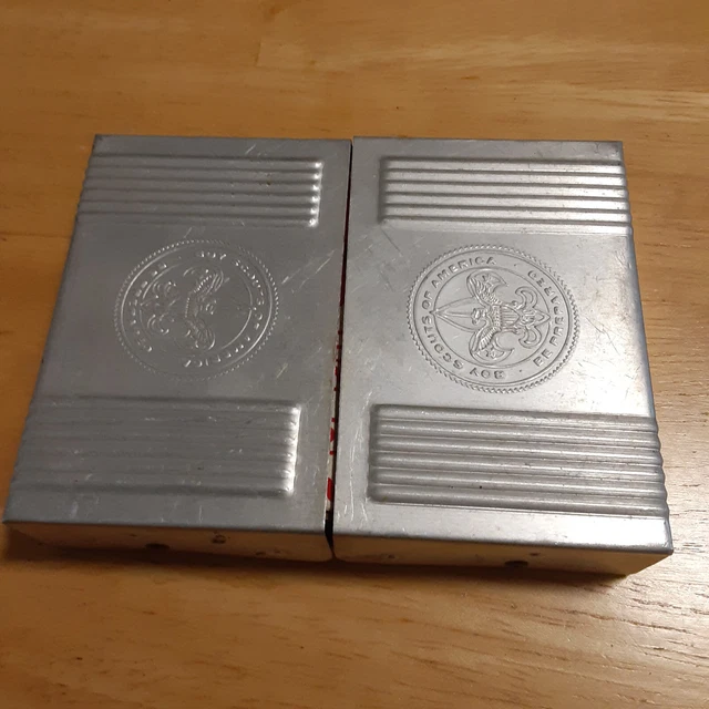 VINTAGE 1940S BOY Scouts BSA Folding Heatab Dry Fuel Aluminum Pocket