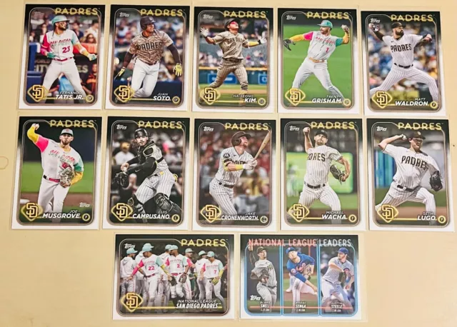 SAN DIEGO PADRES 2024 Topps Team Set 12 Cards 4.99 PicClick