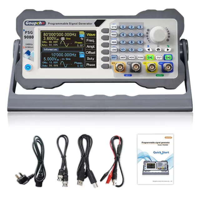 Programmable Signal Generator 60/80MHz Dual Channel Arbitrary Waveform Frequency