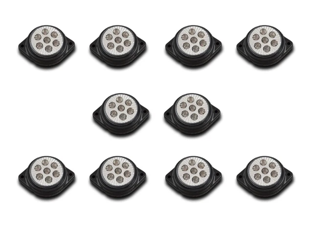 10 X 24V 7SMD LED Weiß Seitenblinker Lichter für Scania DAF Mann Iveco Volvo Lkw