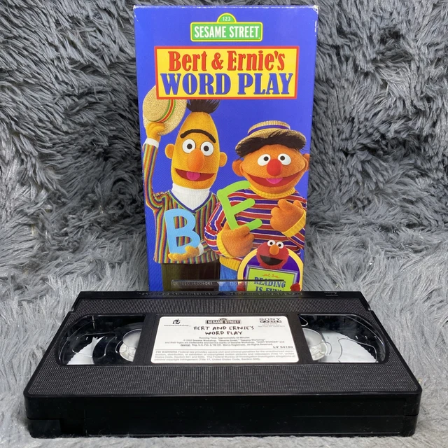 SESAME STREET BERT and Ernies Word Play VHS 2002 Classic Cartoon Movie ...