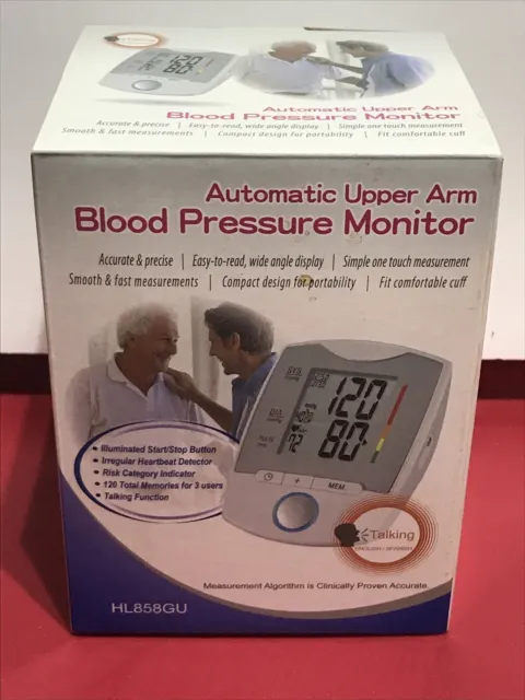 Monitor de presión arterial automático parte superior del brazo HL858GU