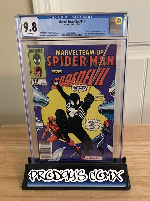 Marvel Team-Up #141 CGC 9.8, Newsstand, ties ASM #252 for first black suit.