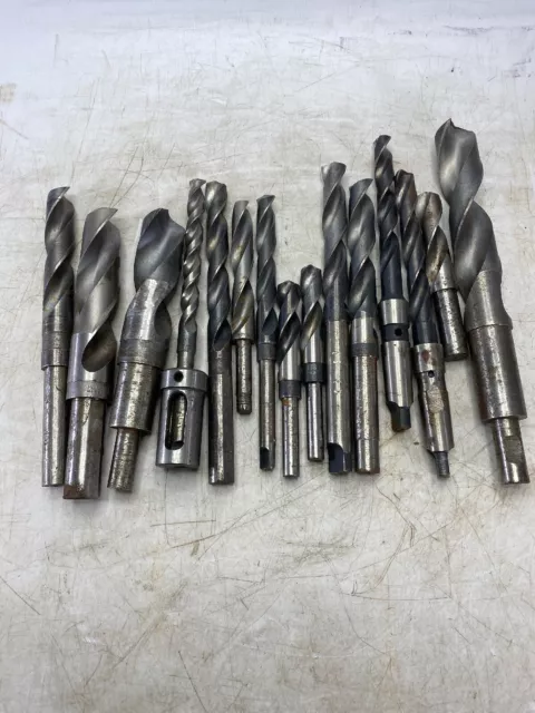 Lot of 15 assorted Taper Drill Bits - CLE Forge, Latrobe, Morse , LBS USA
