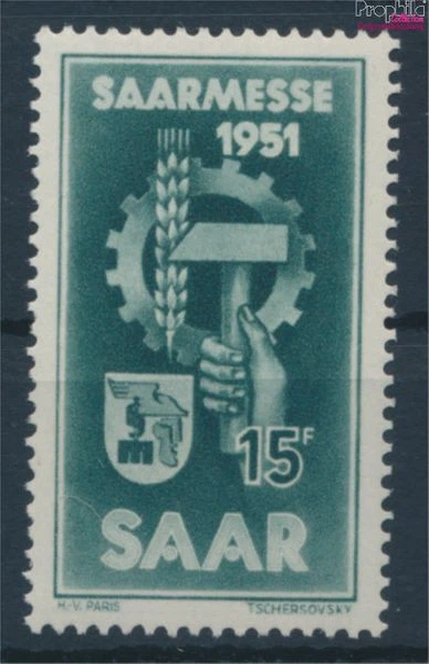 Briefmarken Saarland 1951 Mi 306 postfrisch (10214599