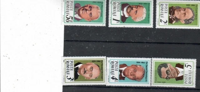 Romania 1984 ANIVERSARI  PERSONALITATI SET MNH