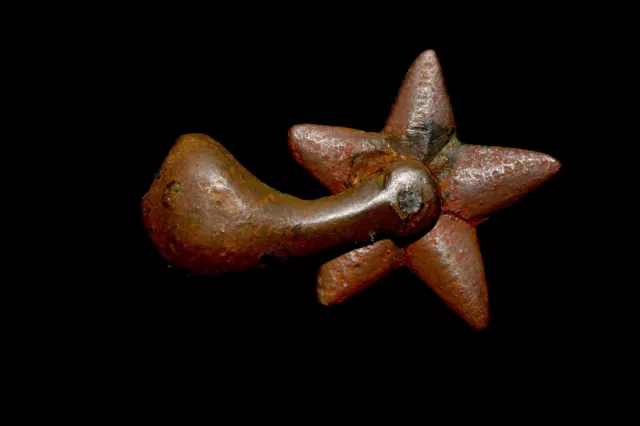 Medieval To Early Post Medieval Tudor Spur Fragment With Rowel & Still Spins