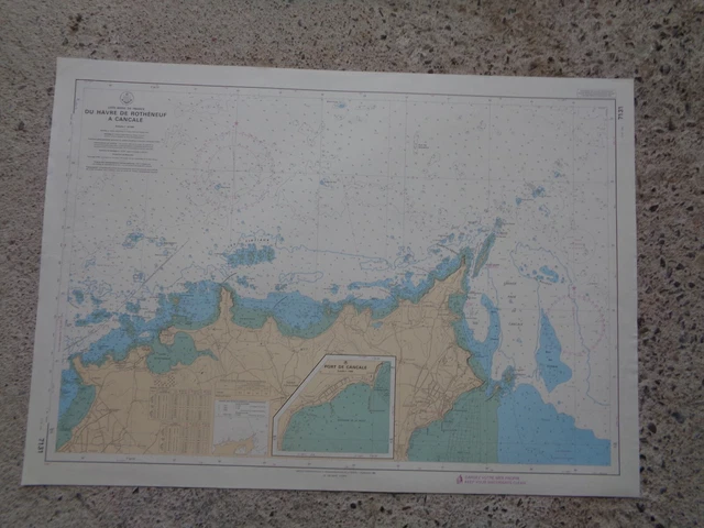 CARTE  MARINE / Du havre de Rothéneuf à Cancale  1993