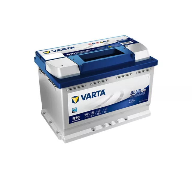 Batteria Auto 70 Ah Varta Efb Start&Stop N70 Spunto 760A 570500076