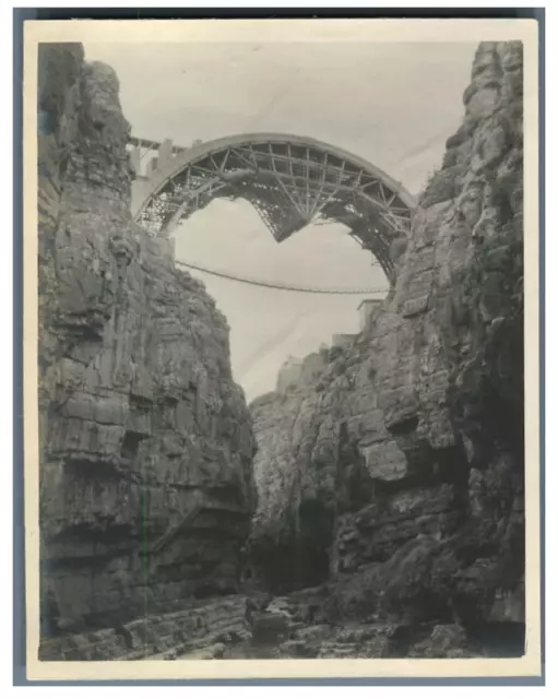 Algérie, Constantine ( قسنطينة), Pont Sidi Rached pendant la construction  Vinta