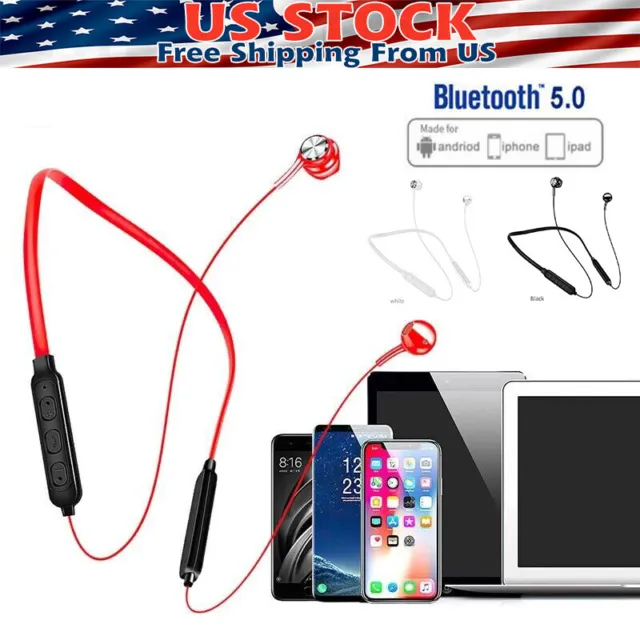 Waterproof Bluetooth 5.0 Earbuds Stereo Sport Wireless Headphones in Ear Headset