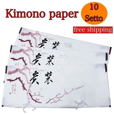 Japanese kimono  paper Set of 10 shipping New storage Japanese paper TATOUSHI