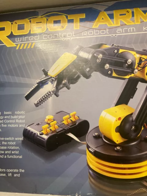 Robot Arm Wired Control Robot Arm Kit Self Assembly - Educational Build - L@@K 3