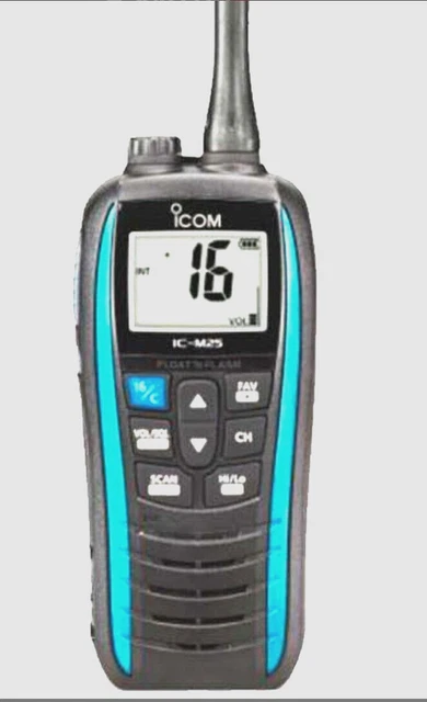 Icom M25 – Radio Marina VHF Portatile Impermeabile, Ricarica Micro-USB, Compatta, Colore Nero - 3