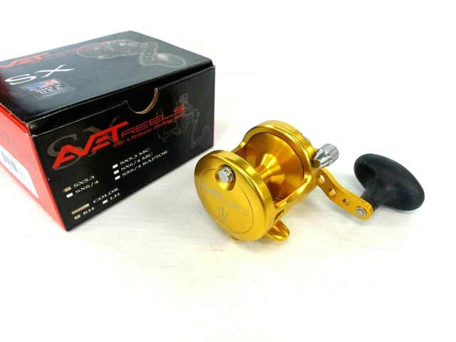 Avet SX5.3 G2 NGP Single Speed Lever Drag Reel - Right Hand - GOLD