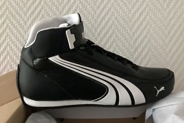 PUMA KART Cat MID 301047 05 BLACK WHITE Sizes Euro 41 US 8.5 UK 7.5 EUR 79 00 PicClick FR