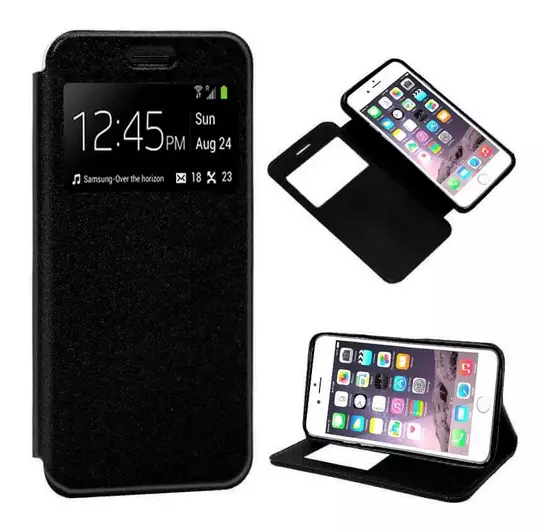 Funda Para Samsung Galaxy S20 (5G) Tapa Iman Ventana Negro PTT + Protector