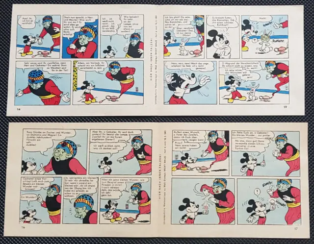 Micky Maus - 2x Comic-Streifen - Nr.8/1961 - ehapa-Verlag