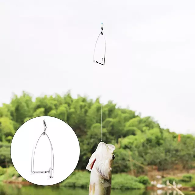 STEEL FAST FISHING Automatic Fishing Hook Trigger Catapult Fishhook Bait  Catch $10.70 - PicClick AU