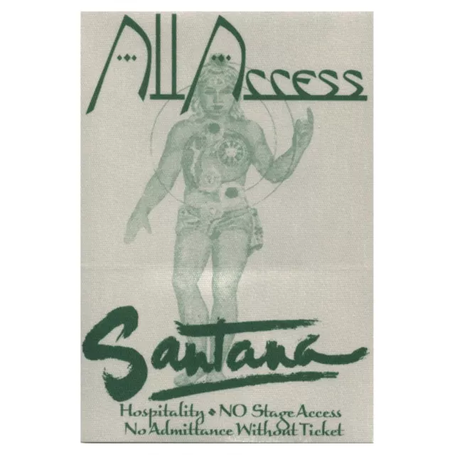 Santana 2002 Shaman concert tour All Access Backstage Pass