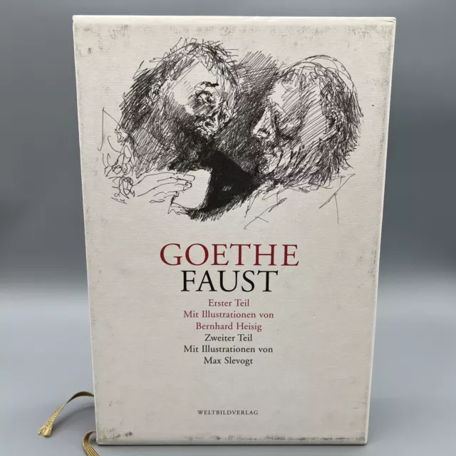 FAUST - GOETHE - 1 &2 TEIL im Pappschuber - Zustand TOP