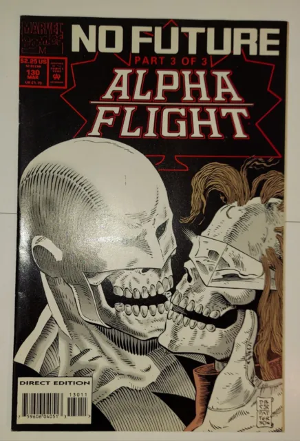 Alpha Flight #130 (1994) Kissing Skull Cover, Low Print Run, Marvel Comics