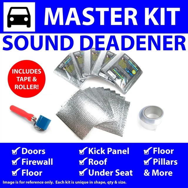 Heat & Sound Deadener Early Cars 1900 - 27 Master Kit + Tape, Roller 48516Cm2