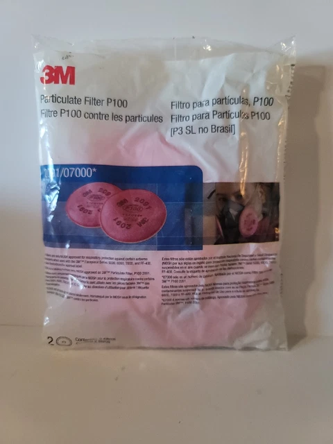 3M 2091 NIOSH P100 Particulate Filter - 2 Count