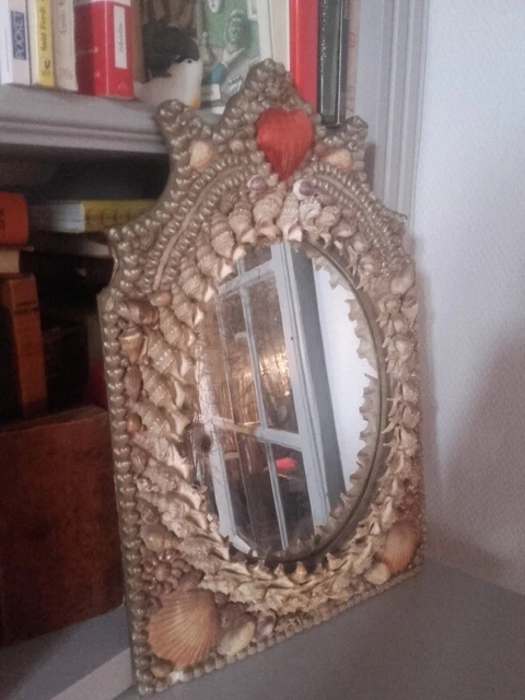 Miroir fin XIXème début XXème, 105x65 cm