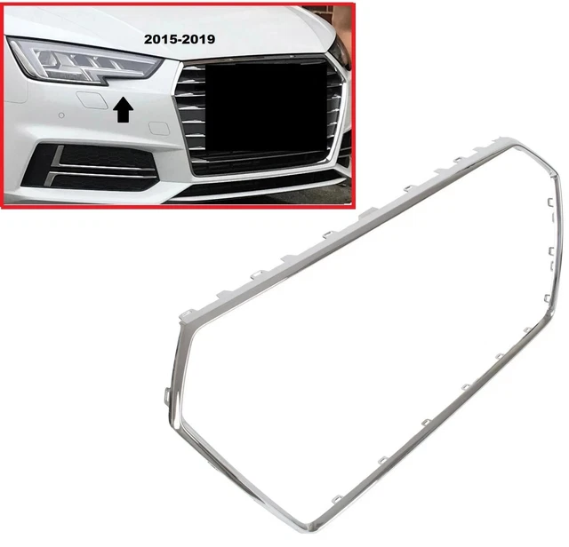 Calandre Noir brillant Audi A4 et S4 B9 Berline et break 2015 - 2019 en Plastiqu