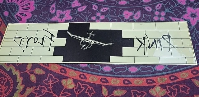 Vintage Pink Floyd The Wall window Sticker Decal 3x12