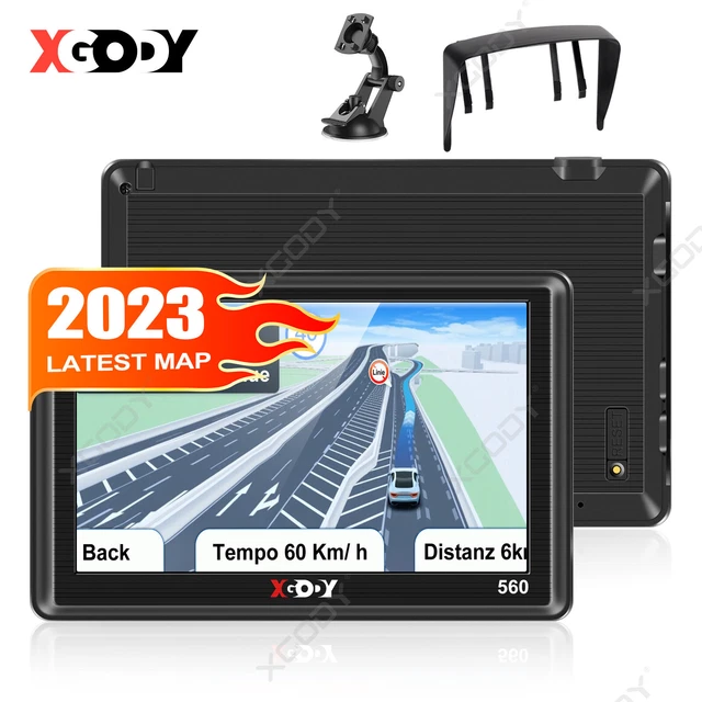 XGODY Budget-friendly GPS Navigation Unit With Sunshade Touch Screen Portable FM