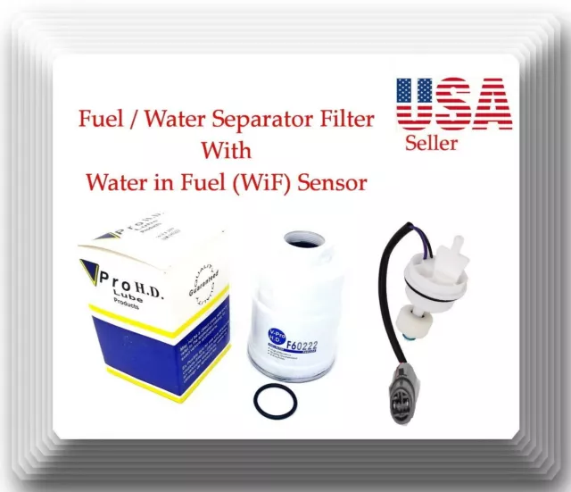 FUEL FILTER W/SENSOR Fits Chevrolet GMC Isuzu Caterpillar Mitsubishi