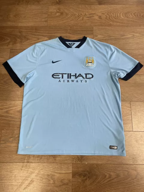 MANCHESTER CITY 2014 Home football shirt Nike XXXL 3XL Man City £18.74 -  PicClick UK