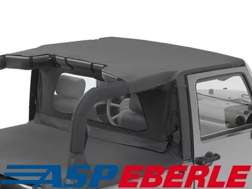 Header Bikinitop Verdeck Dach Bestop Black Diamond Jeep Wrangler JK 07-09