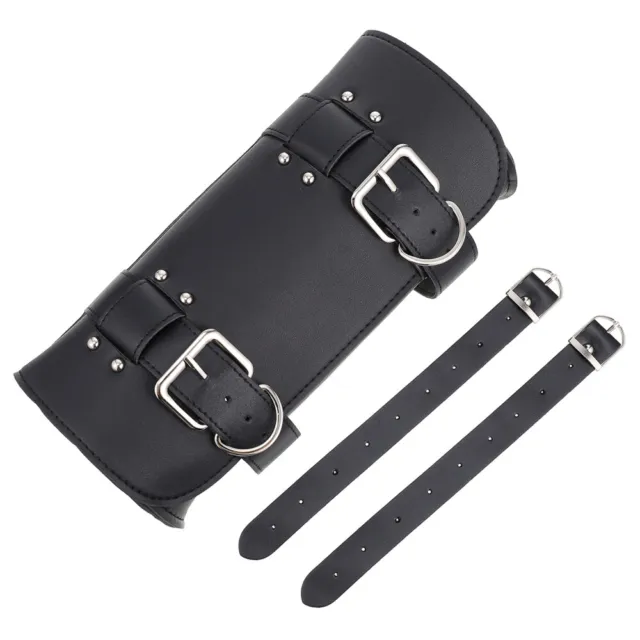 1 pz borsa manubrio moto pratica borsa portaoggetti telaio anteriore (nero)