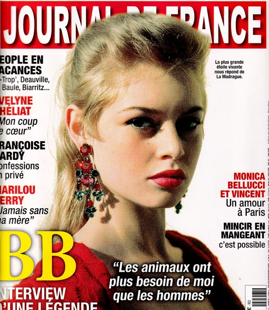 JOURNAL DE FRANCE BRIGITTE BARDOT_Francoise Hardy_Helene Rolles Juillet ...