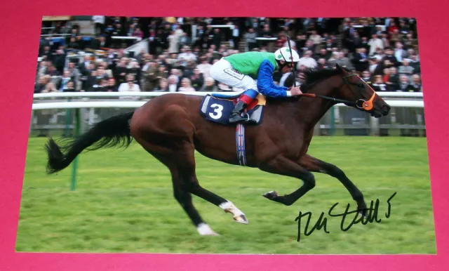 Frankie Dettori Horse Racing Hand Signed 12X8 Photo