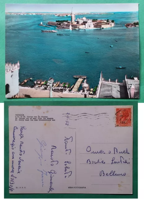 Venezia - Isola S. Giorgio dal Campanile 1957