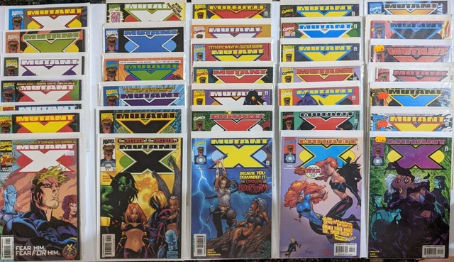 MUTANT X Complete SERIES 1-32 + '99 Annual set lot Marvel comics Havok