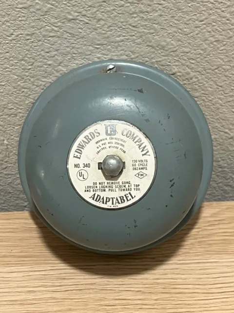 Vintage ADAPTABEL No. 340 Edwards Co. Alarm Bell USA Great Condition!