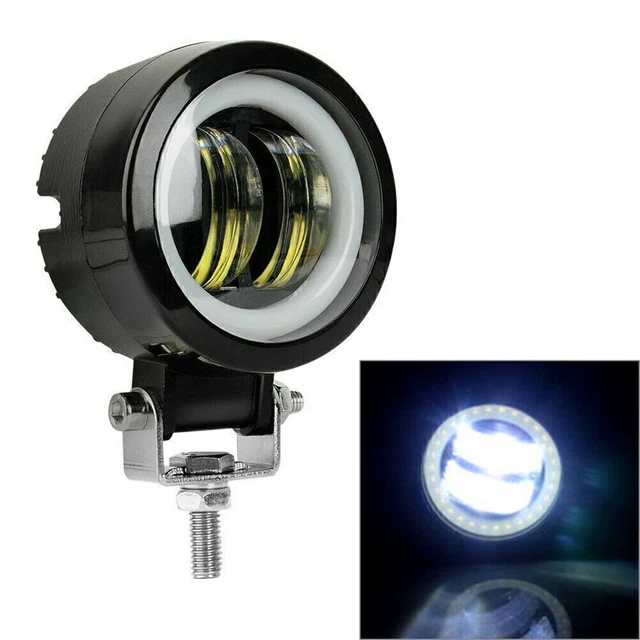 Lampada faretto LED rotonda 3" POLLICI fuori strada nebbia guida luce bianca DRL